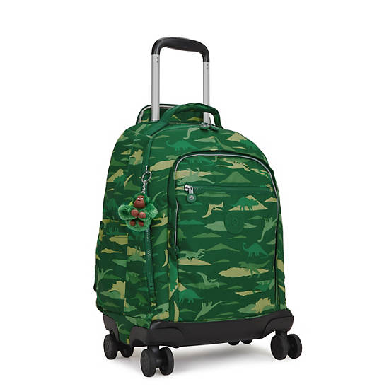 New Zea Printed 15" Laptop Rolling Backpack, Jurrasic Jungle, large