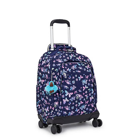 New Zea Printed 15" Laptop Rolling Backpack, Butterfly Fun, large