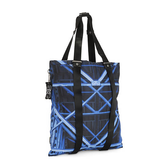 Lovilia Printed Convertible Bag, Blue Sea Mix, large
