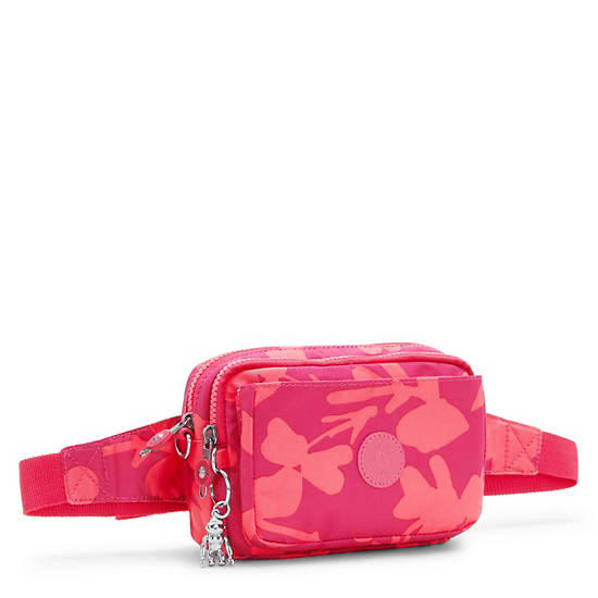 Abanu Multi Printed Convertible Crossbody Bag, Coral Flower, large Abanu Multi Printed Convertible Crossbody Bag, Coral Flower, large