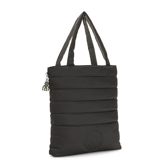 Double Puff Reversible Tote Bag, Mountain Black, large