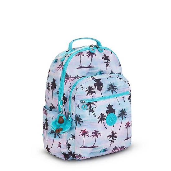 Seoul Large Printed 15" Laptop Backpack, Shadow Palm Print, large Seoul Large Printed 15" Laptop Backpack, Shadow Palm Print, large