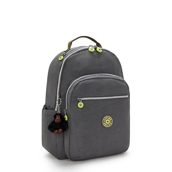 Seoul Large 15" Laptop Backpack, Back To Grey, large