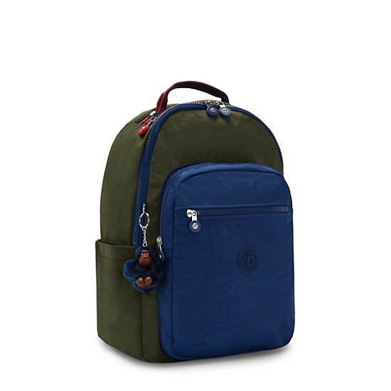 Seoul Large 15" Laptop Backpack, Seaweed Green Blue, large