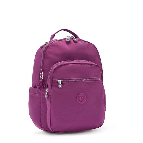 Seoul Large 15" Laptop Backpack, Purple Ruby, large