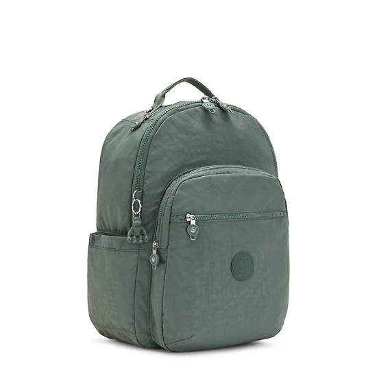 Seoul Large 15" Laptop Backpack, Faded Green, large