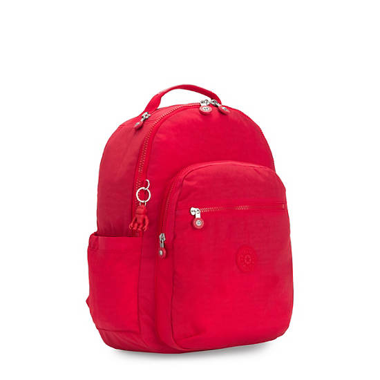 Seoul Large 15" Laptop Backpack, Red Rouge, large