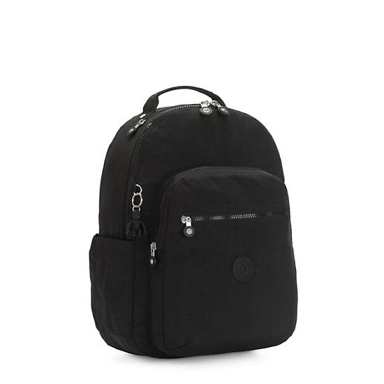 Seoul Large 15" Laptop Backpack, Black Noir, large