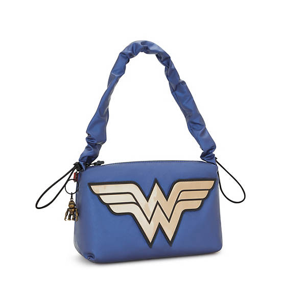 Wonder Woman Eleni Shoulder Bag, Imperial Blue Block, large