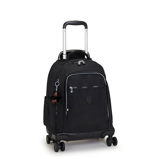 New Zea 15" Laptop Rolling Backpack, Black Tonal, large
