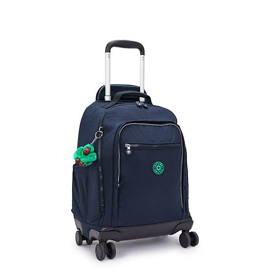 New Zea 15" Laptop Rolling Backpack, Blue Green, large