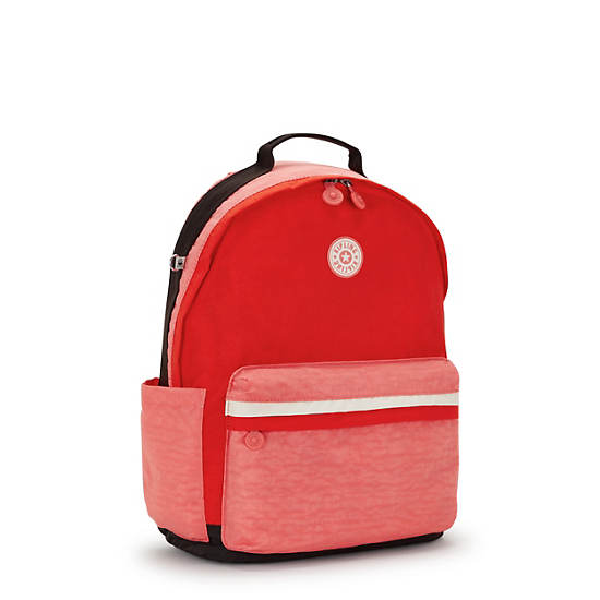 Damien Large Laptop Backpack - Tango Pink Bl | Kipling
