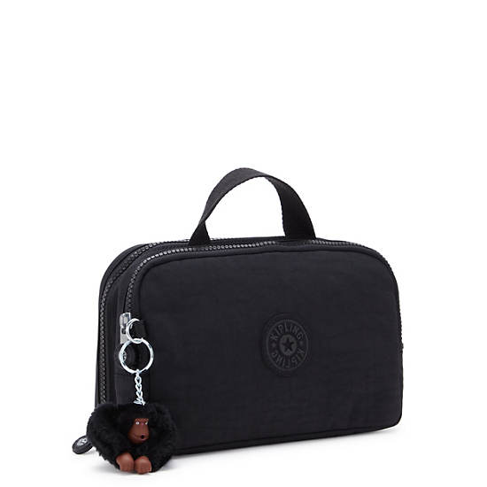 Jaconita Toiletry Bag, Black Tonal, large