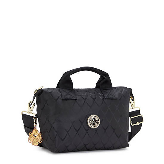 Kala Mini Handbag, Scale Black Jacquard, large