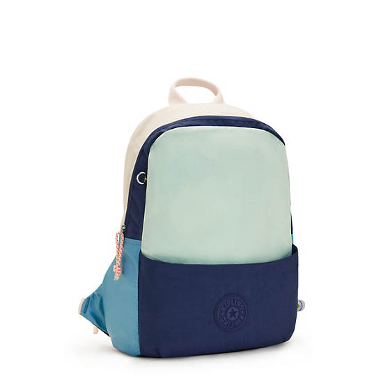 Sonnie 15" Laptop Backpack, Green Navy, large