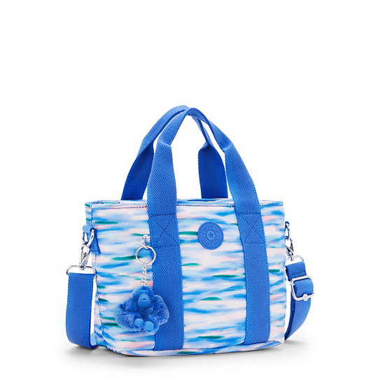 Minta Printed Shoulder Bag, Diluted Blue, large