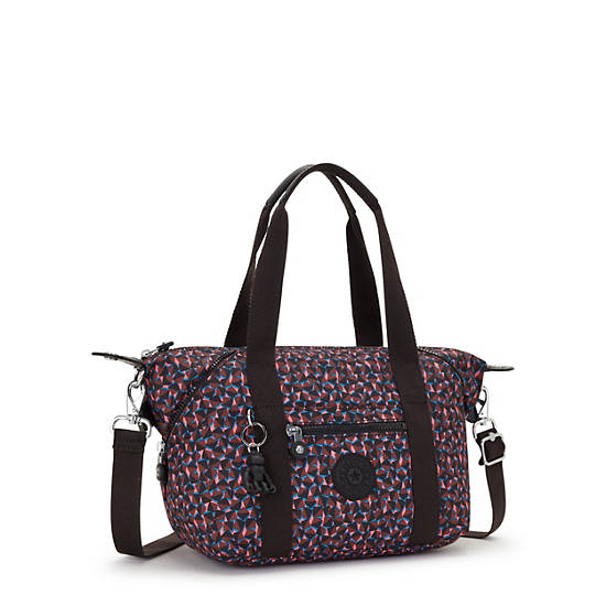 Art Mini Printed Shoulder Bag, Happy Squares, large Art Mini Printed Shoulder Bag, Happy Squares, large