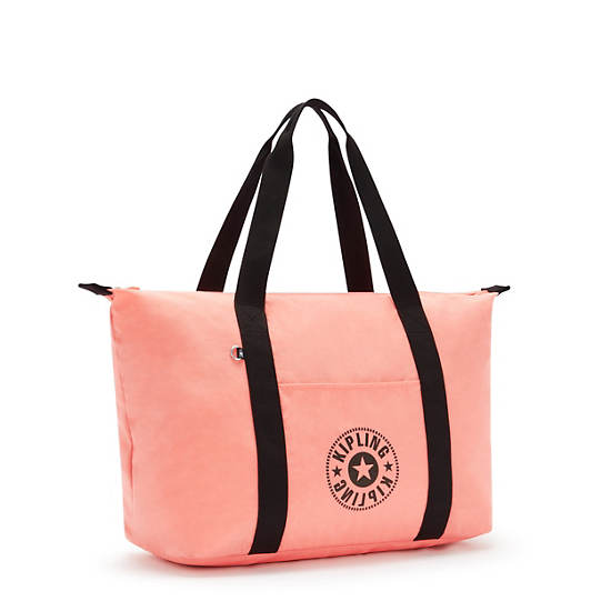 Art Medium Lite Tote Bag, Coral Lite, large