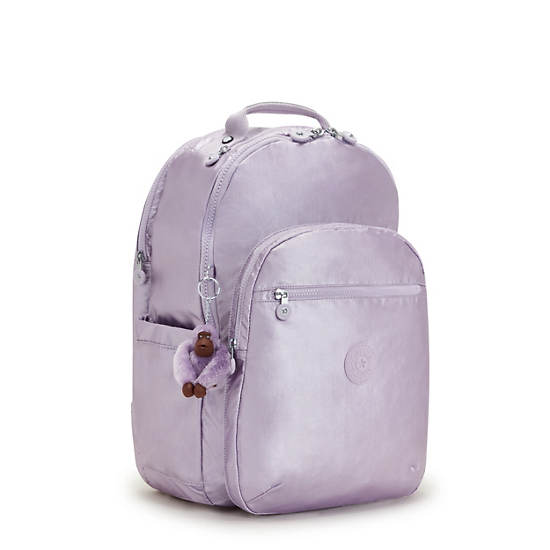 Seoul Extra Large Metallic 17" Laptop Backpack, Orchid Metallic, large Seoul Extra Large Metallic 17" Laptop Backpack, Orchid Metallic, large
