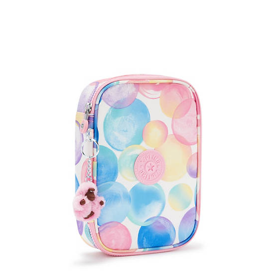 100 Pens Printed Case, Bubbly Rose, large