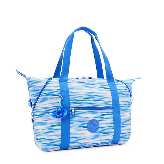 Art Medium Printed Tote Bag, Diluted Blue, large