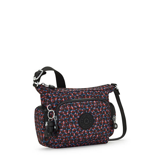 Gabbie Mini Printed Crossbody Bag, Happy Squares, large Gabbie Mini Printed Crossbody Bag, Happy Squares, large