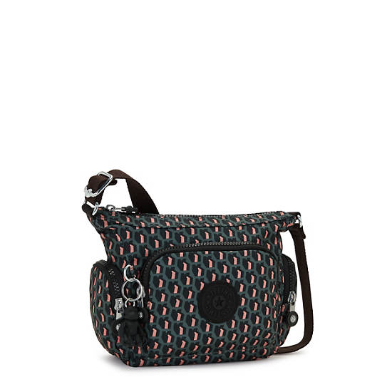 Gabbie Mini Printed Crossbody Bag, 3D K Print, large Gabbie Mini Printed Crossbody Bag, 3D K Print, large