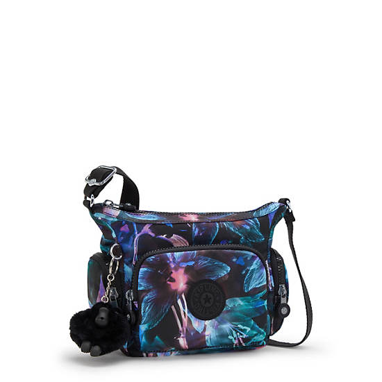 Gabbie Mini Printed Crossbody Bag, Spectral Orchid, large