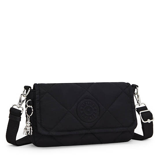 Aras Quilted Shoulder Bag, Cosmic Black Ql, large