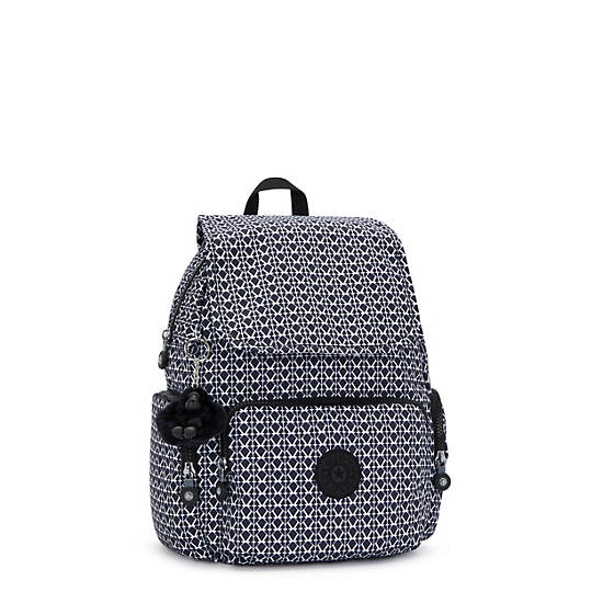 City Zip Small Printed Backpack, Signature Print, large