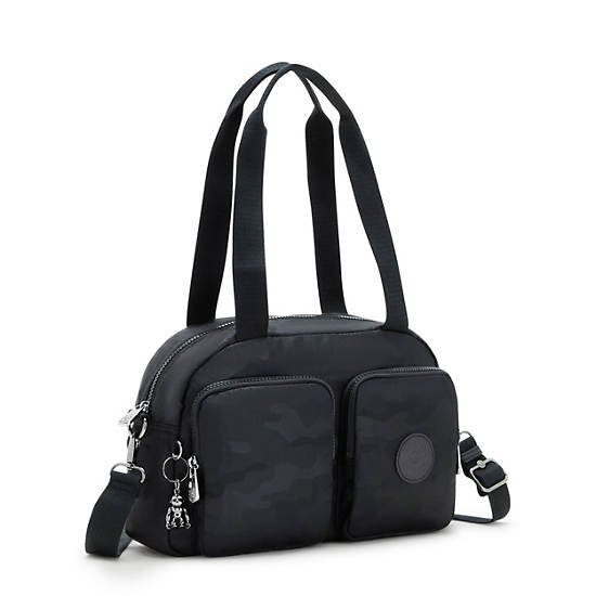 Cool Defea Shoulder Bag - Black Camo Embossed | Kipling