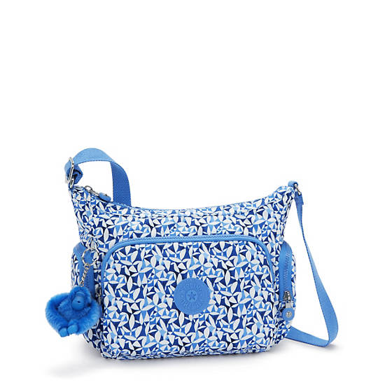 Gabbie Small Printed Crossbody Bag, Cosmic Blue, large