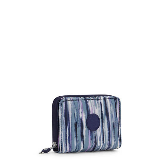 Money Love Printed Small Wallet, Brush Stripes, large