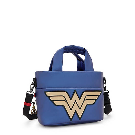 Wonder Woman Minta Pocket Shoulder Bag, Imperial Blue Block, large