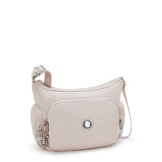 Gabb Small Jacquard Crossbody Bag, Pink Pearl Jacquard, large