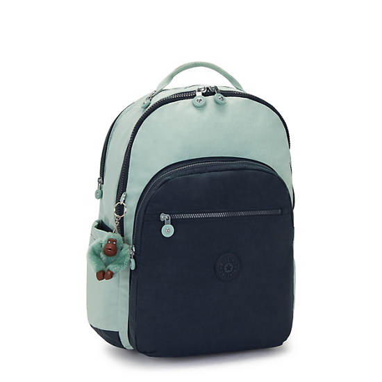 Seoul Extra Large 17" Laptop Backpack, Sea Green Bl, large
