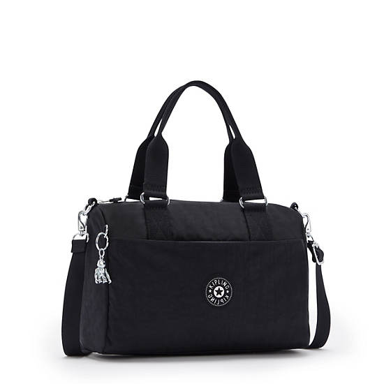 Folki Medium Handbag, Black, large