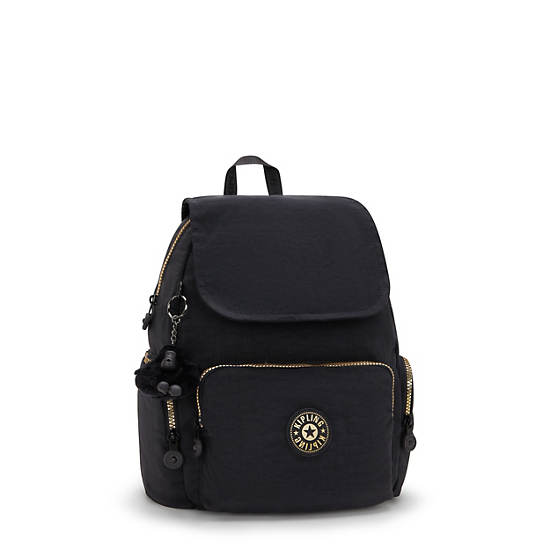 City Zip Small Backpack, Glorious Gold, large