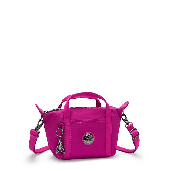 Art Compact Crossbody Bag, Fuchsia Night, large