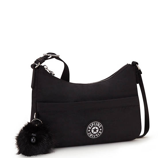 Larysa Shoulder Bag, Black GG, large Larysa Shoulder Bag, Black GG, large
