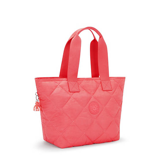 Irica Quilted Tote Bag, Cosmic Pink Quilt, large