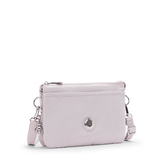 Riri Crossbody Bag, Gleam Silver, large