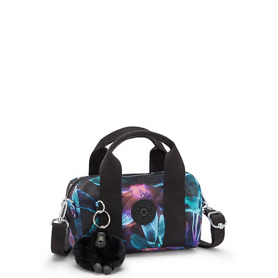 Bina Mini Printed Shoulder Bag, Spectral Orchid, large