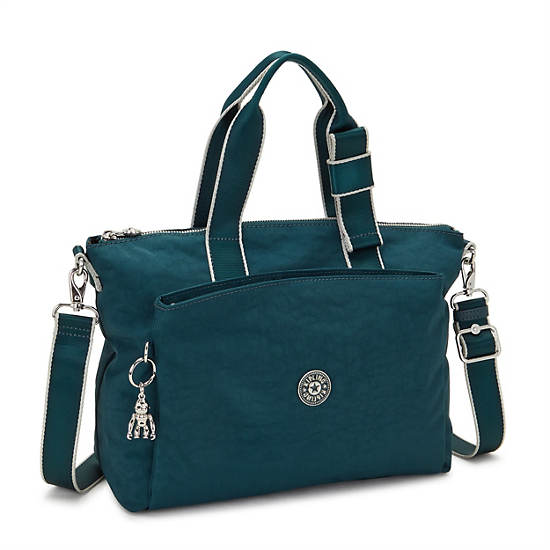 Kassy Tote Bag, Cosmic Emerald M5, large