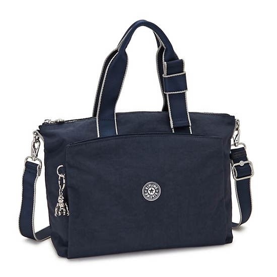 Kassy Tote Bag, Blue Bleu De23, large