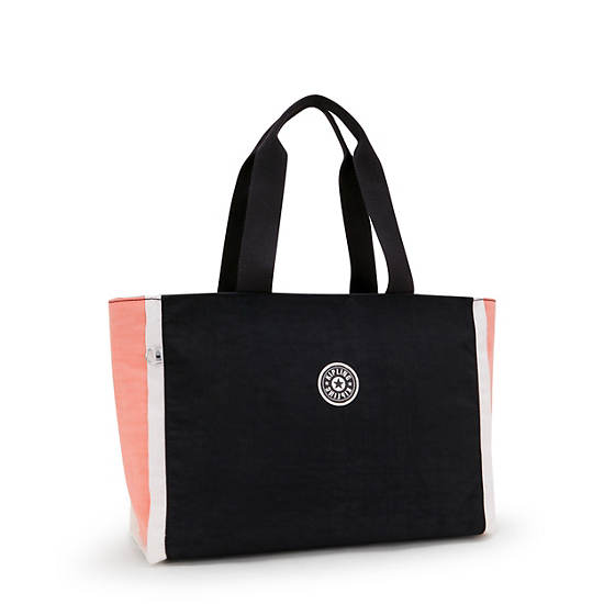 Nalo Tote Bag, Jazzy Black Bl, large