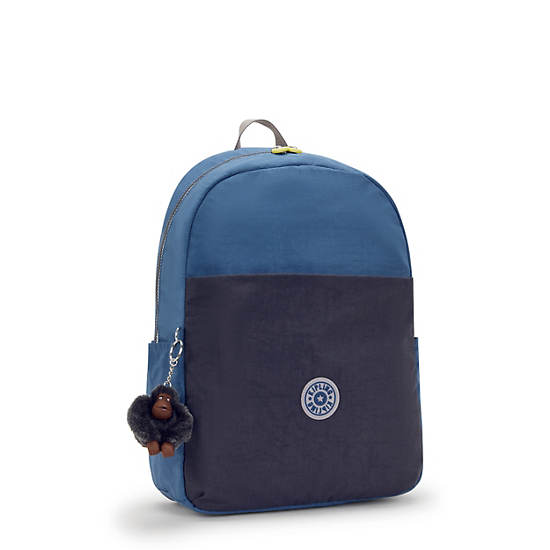 Haydar 15" Laptop Backpack, Fantasy Blue Block, large