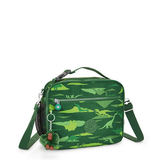 Ermy Printed Lunch Bag, Jurrasic Jungle, large