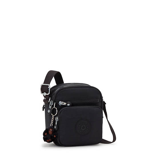 Ron Crossbody Bag, Black Tonal, large