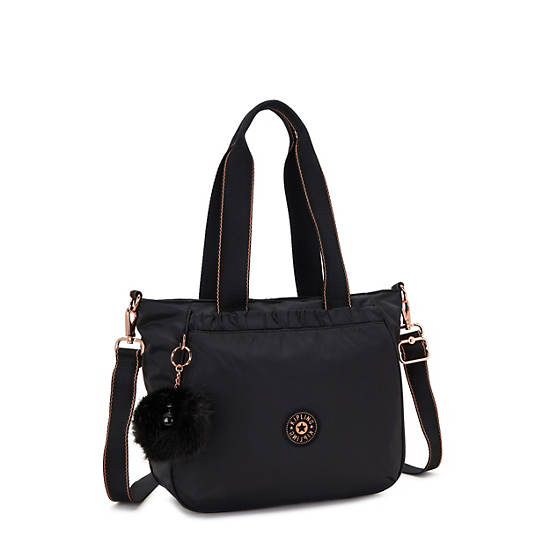Karumi Tote Bag, Black Sateen, large Karumi Tote Bag, Black Sateen, large